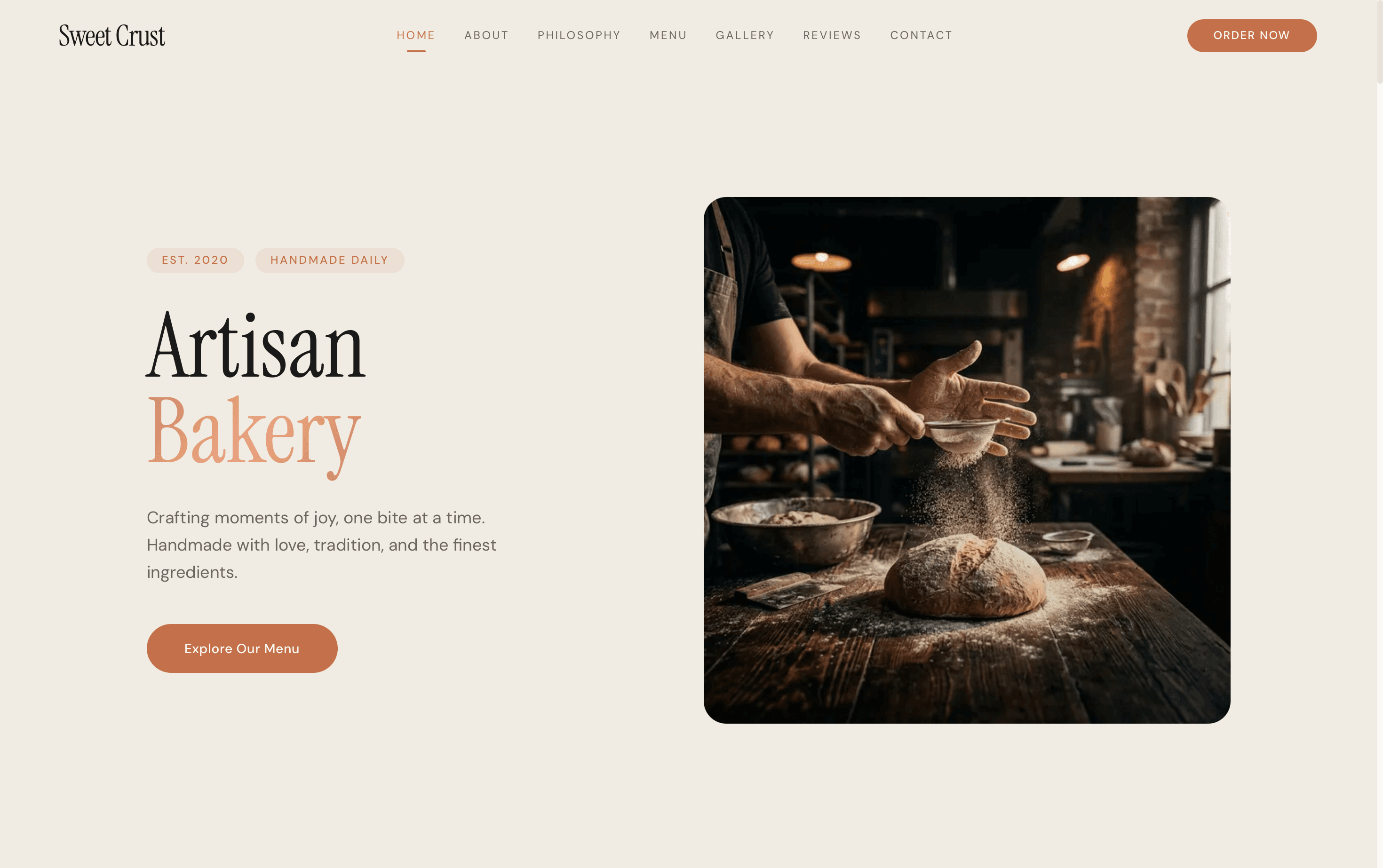 Sweet Crust Bakery screenshot
